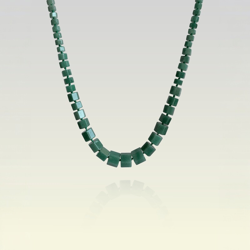 Emerald Drift Necklace | Aventurine Stone - For Women | Includes: Necklace
