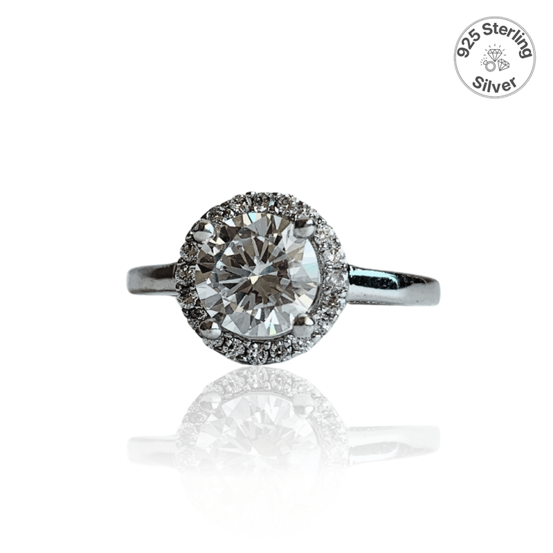 Sphere Ring | 925 Silver & Zircon - For Women | Includes: Ring