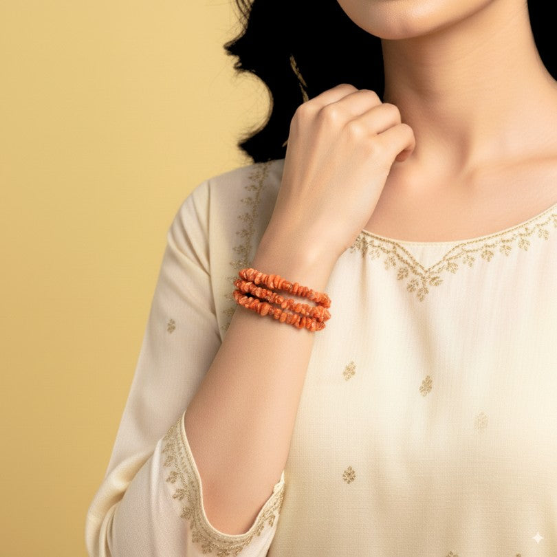 Vibrant Carnelian Necklace | Carnelian Stone - For All | Includes: Necklace/Bracelet