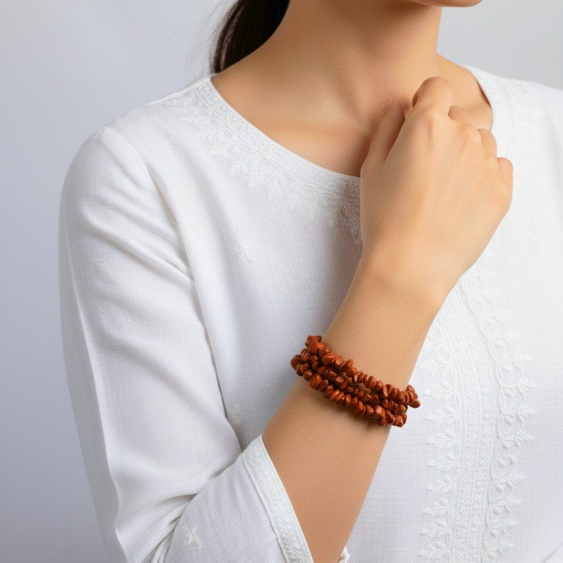 Bold Terra Necklace | Red Jasper Stone - For All | Includes: Necklace