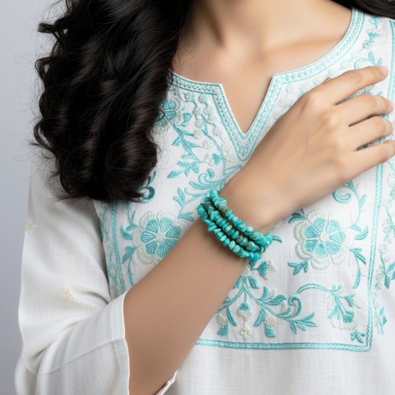 Power Pulse Necklace | Amazonite Stone - For All | Includes: Necklace