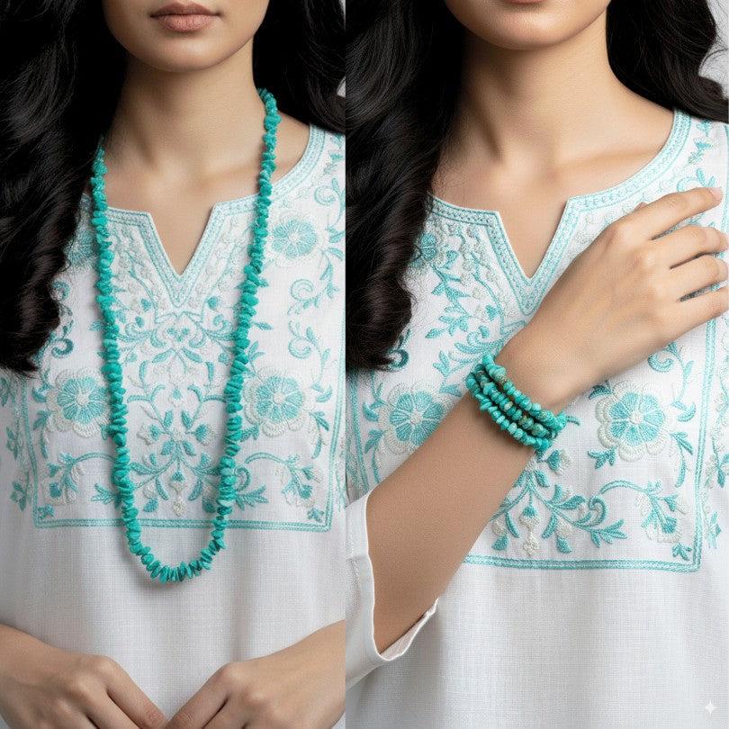 Power Pulse Necklace | Amazonite Stone - For All | Includes: Necklace