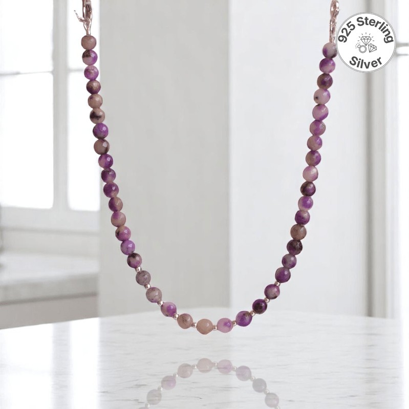 Purple Pixie Necklace | 925 Silver & Amethyst Stone - For Girl Kids | Includes: Necklace