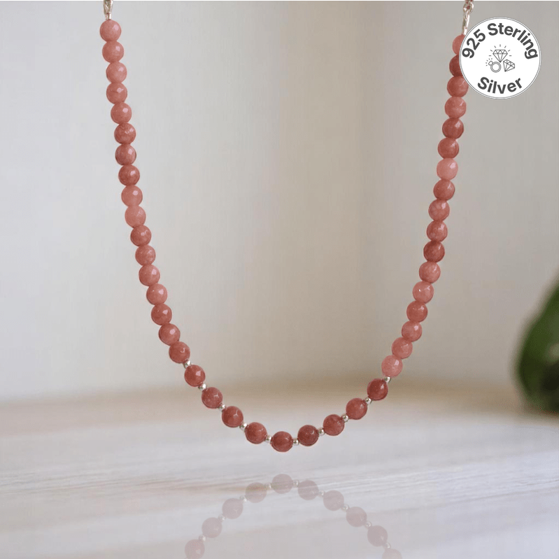 Little Sunshine Necklace | 925 Silver & Sunstone - For Girl Kids | Includes: Necklace