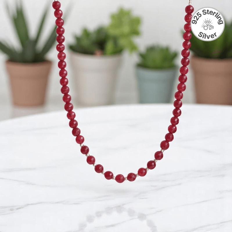 Fairy Dust Necklace | 925 Silver & Onyx - For Girl Kids | Includes: Necklace
