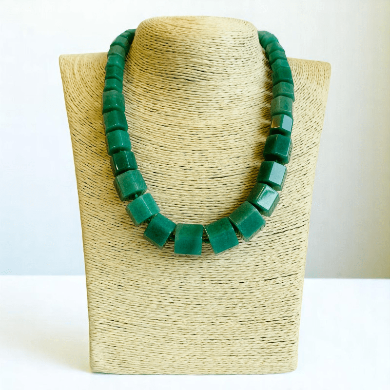 Emerald Drift Necklace | Aventurine Stone - For Women | Includes: Necklace