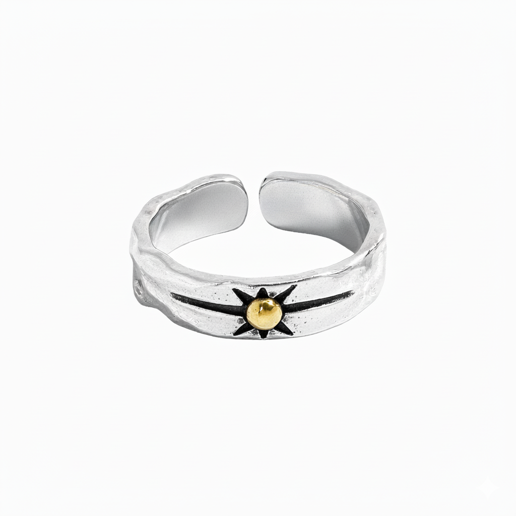 Luck Sunshine Ring Flexi Size | Premium Alloy– For Men | Includes: Ring