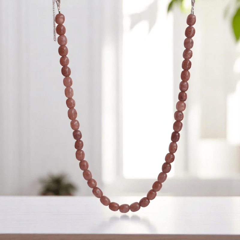 Universal Sunstone Necklace | 925 Silver & Sunstone - For All | Includes: Necklace