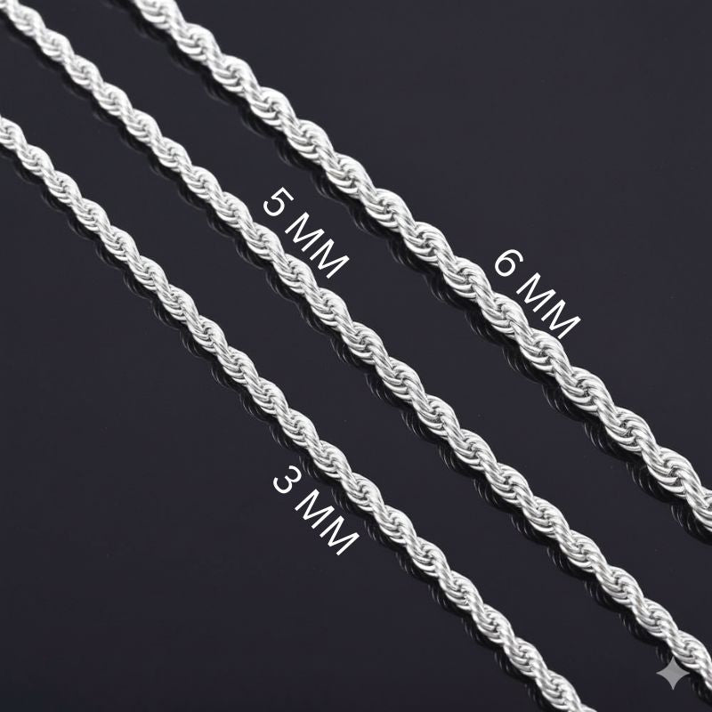 Titanium Steel Rope Necklace | Stainless Steel- For Men| Includes: Necklace