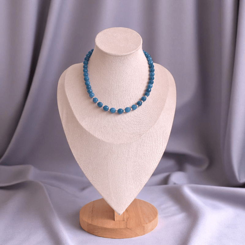 Little Blue Muse Necklace | 925 Silver & Agate - For Girl Kids | Includes: Necklace