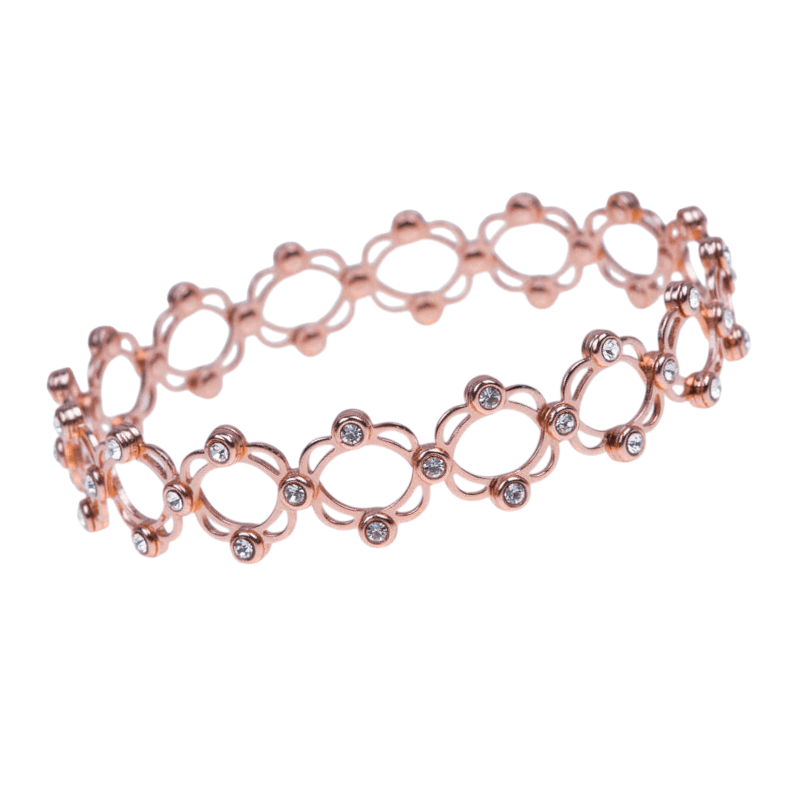Rose Gold Convertible Ring/Bracelet | 925 Silver, Rose Gold Plating - For Women | Includes: Ring/Bracelet