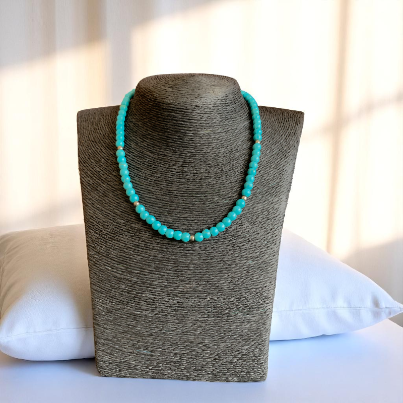 Ocean Turquoise Set | Turquoise - For Kids Girls | Includes: Necklace & Bracelet
