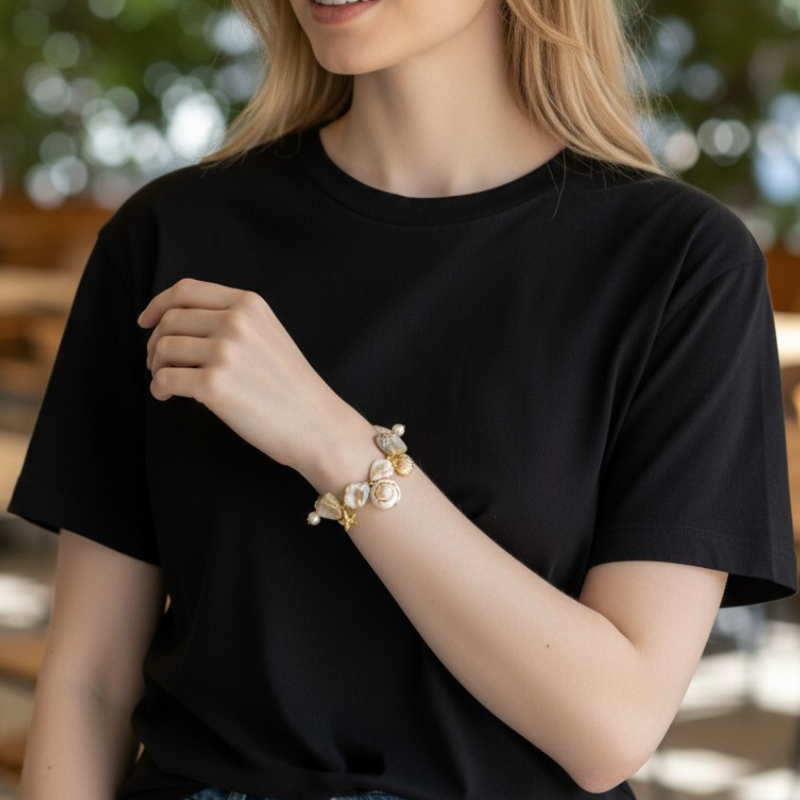 Ombre Oceanic Vibe Bracelet | Sea Shells - For Women | Includes: Bracelet