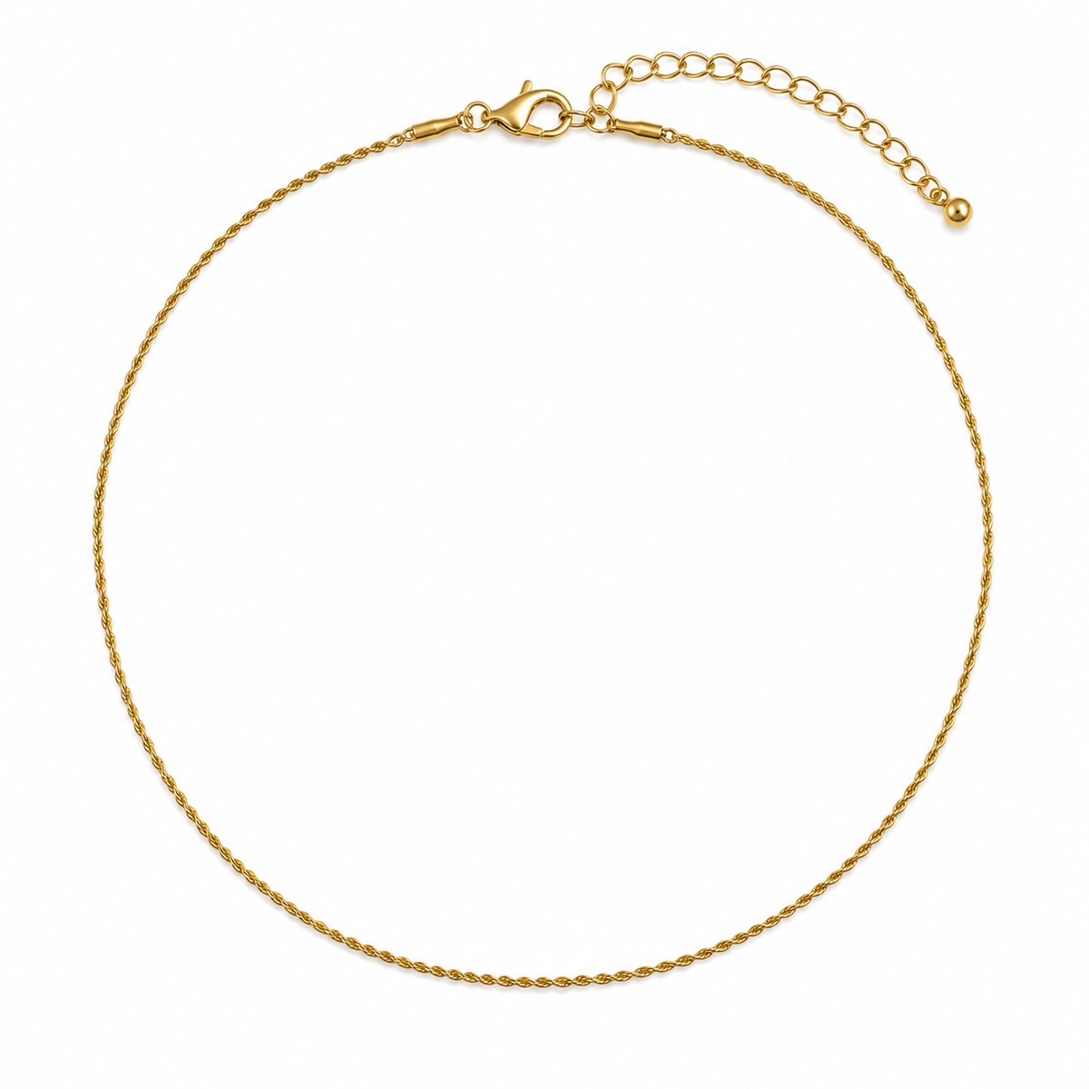 Whisper Fine ROPE CHAIN Necklace | Gold-Tone - For Women | Includes: Necklace