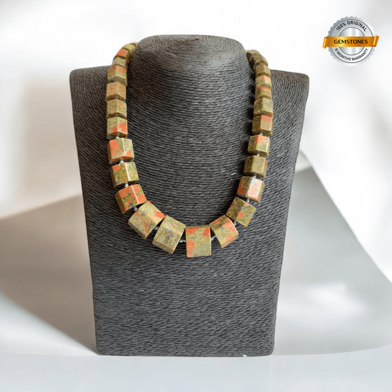 Heartwood Unakite Necklace | Unakite Stone - For Women | Includes: Necklace