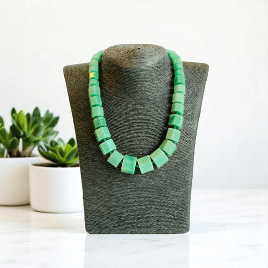 Emerald Drift Necklace | Aventurine Stone - For Women | Includes: Necklace