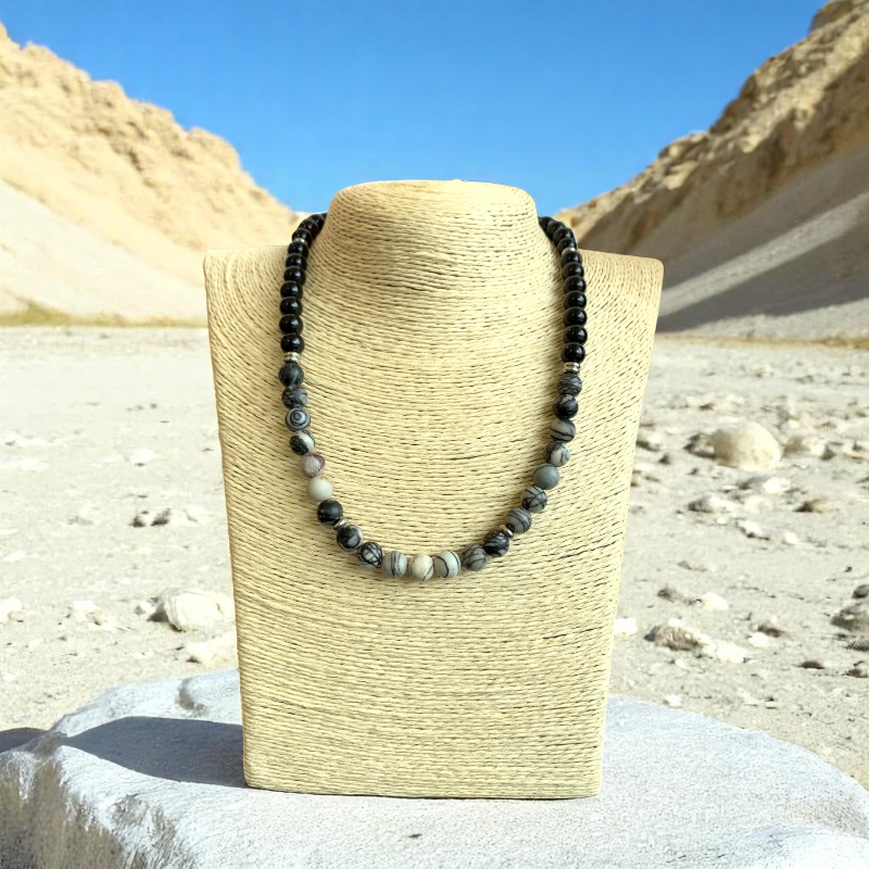 Fiery Tiger Eye Set | Red Tiger Eye - For Unisex | Includes: Necklace & Bracelet
