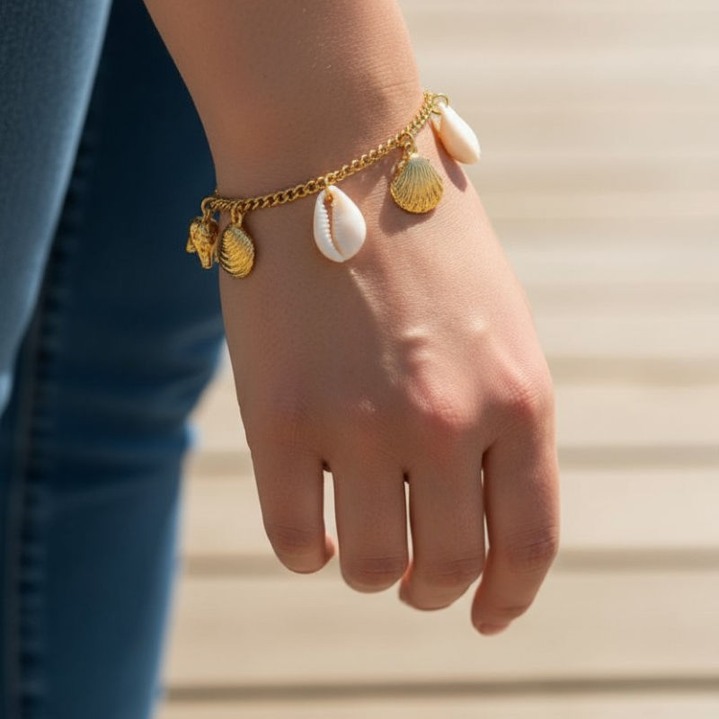 Sea fortune Bracelet | 18K PVD Gold Plated - For Women | Includes: Bracelet