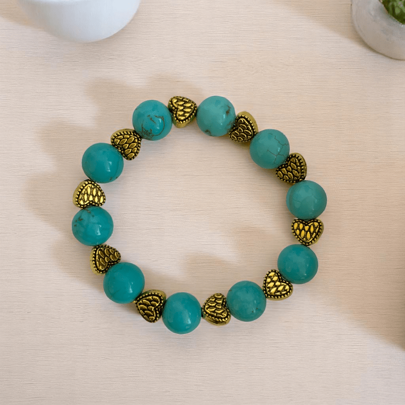 Tiny Treasures Bracelet | Turquoise Stone - For Kids | Includes: Bracelet