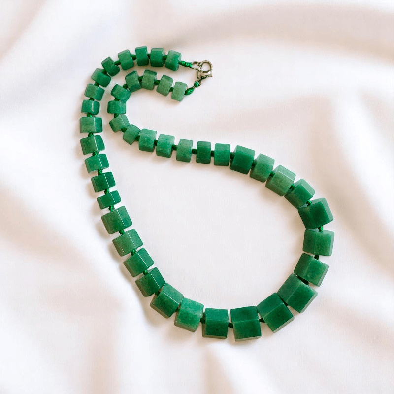 Emerald Drift Necklace | Aventurine Stone - For Women | Includes: Necklace