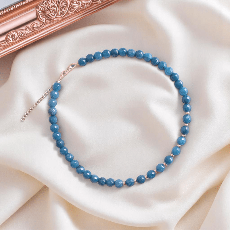 Little Blue Muse Necklace | 925 Silver & Agate - For Girl Kids | Includes: Necklace