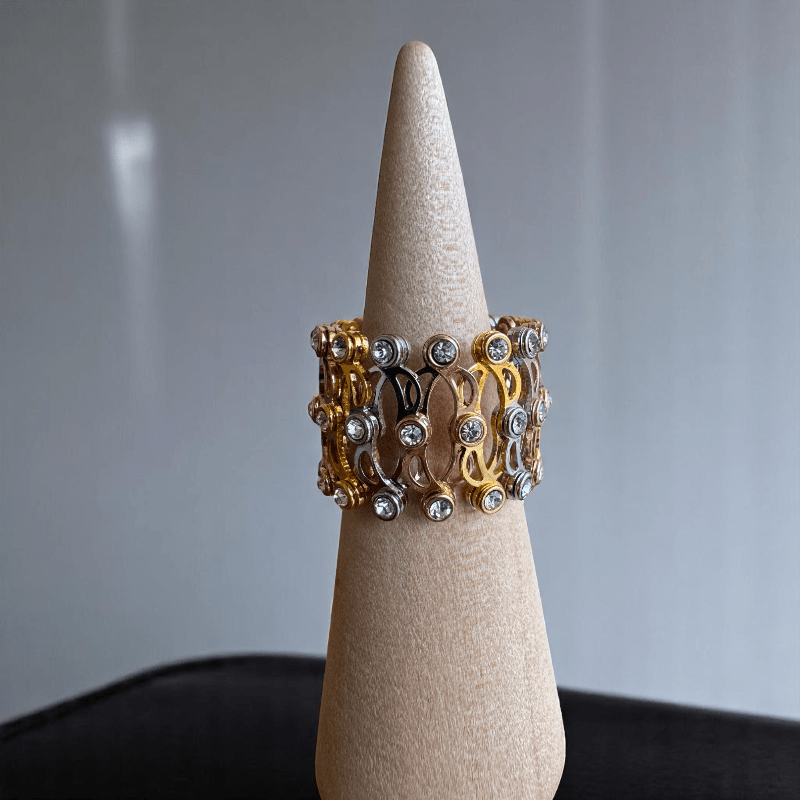 Dual Shade Convertible Ring/Bracelet | 925 Silver - For Women | Includes: Ring/Bracelet