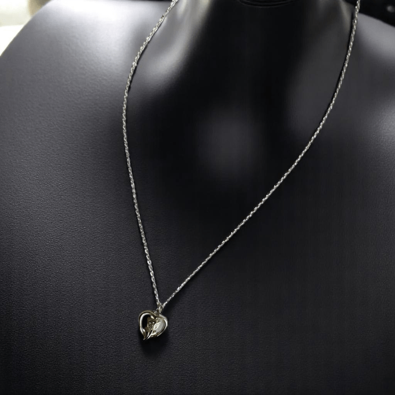 Romantic Rose Necklace | 925 Silver - For Women | Includes: Necklace