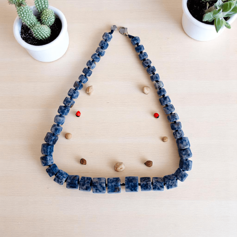 Calming Sodalite Necklace | Sodalite Stone - For Women | Includes: Necklace