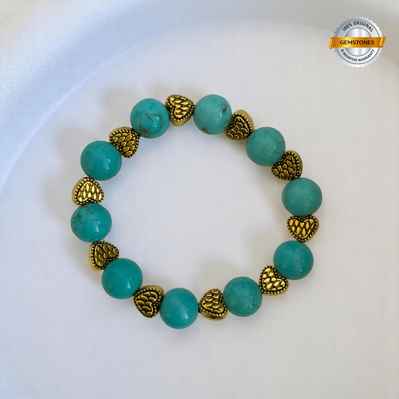 Tiny Treasures Bracelet | Turquoise Stone - For Kids | Includes: Bracelet