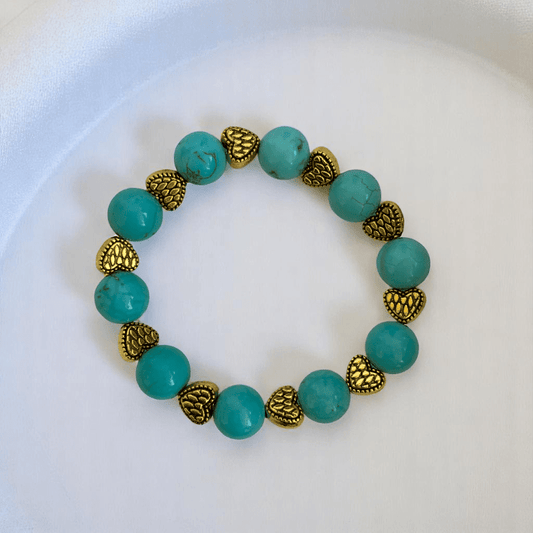 Tiny Treasures Bracelet | Turquoise Stone - For Kids | Includes: Bracelet