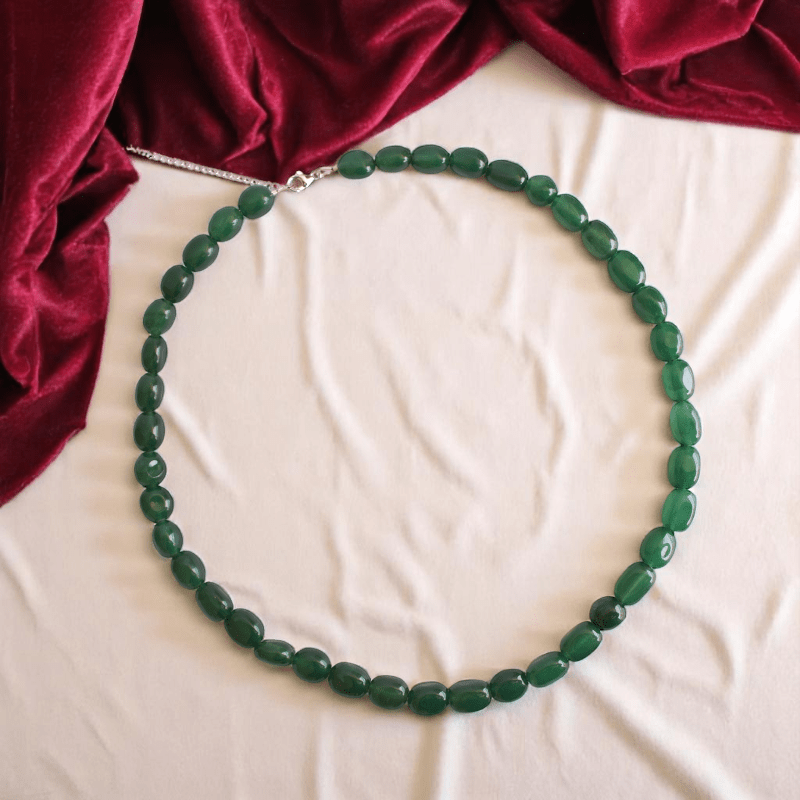 Emerald Dream Necklace | 925 Silver & Jade - For All | Includes: Necklace