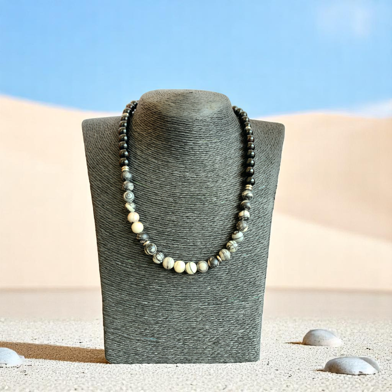 Fiery Tiger Eye Set | Red Tiger Eye - For Unisex | Includes: Necklace & Bracelet