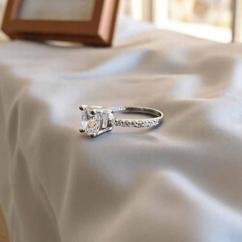 Crown Blaze Ring | 925 Silver & Zircon - For Women | Includes: Ring