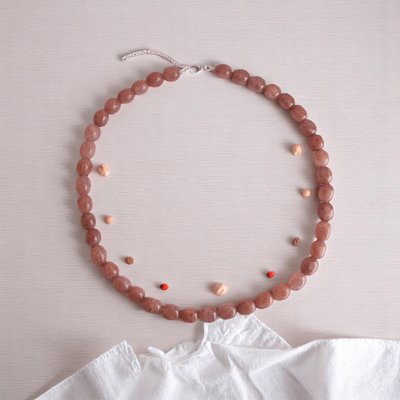 Universal Sunstone Necklace | 925 Silver & Sunstone - For All | Includes: Necklace