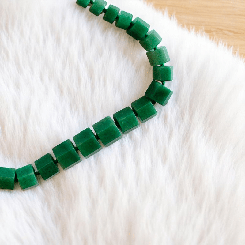 Emerald Drift Necklace | Aventurine Stone - For Women | Includes: Necklace