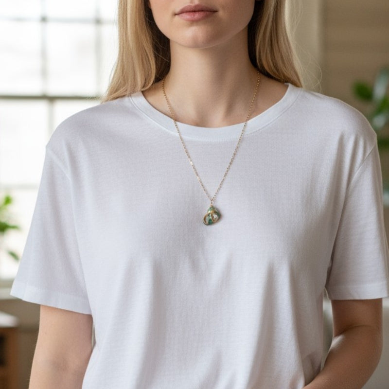 Florida Rock Shell Necklace | Natural Florida Rock Shell- For Women | Includes: Necklace