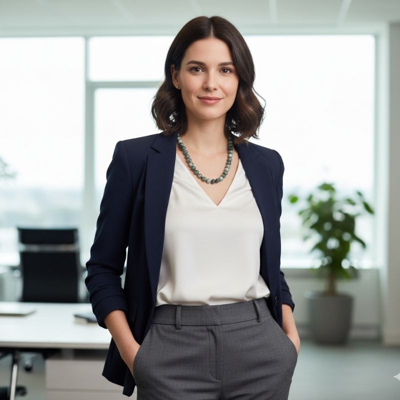 Bold Balance Necklace | Tree Agate - For Women | Includes: Necklace