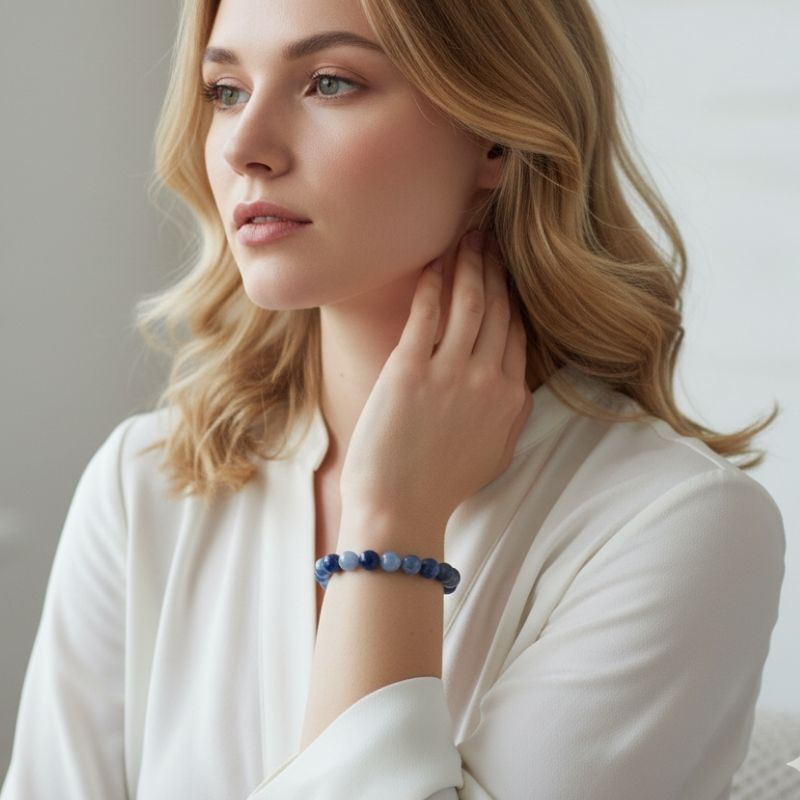 Calm Bracelet | Blue Aventurine - For Unisex | Includes: Bracelet