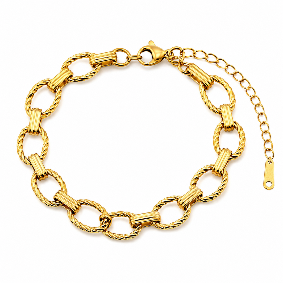 Heritage TWISTED OVAL LINK Bracelet | Gold-Tone - For Women | Includes: Bracelet