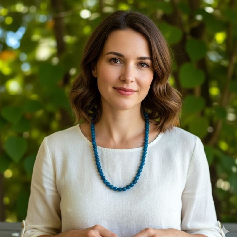 Clarity Necklace | Blue Apatite - For Women | Includes: Necklace
