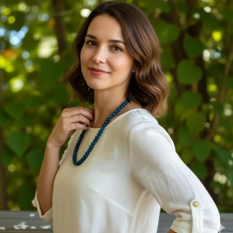 Clarity Necklace | Blue Apatite - For Women | Includes: Necklace