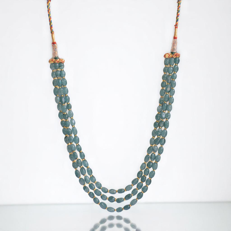 Blue Mirage Layred Necklace | Blue Agate Stone - For Women | Includes: Necklace