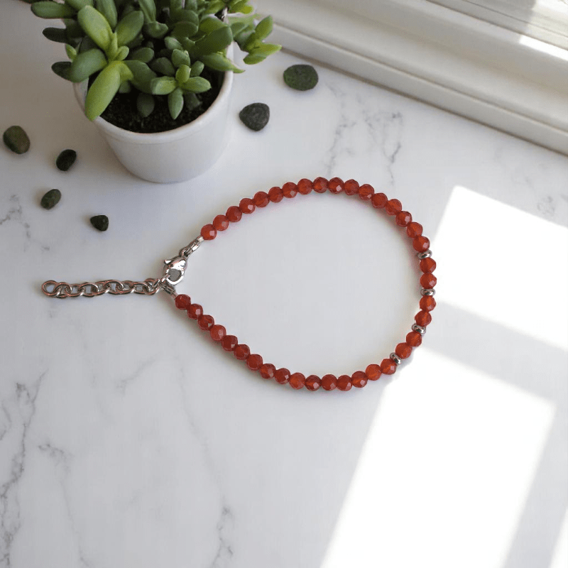 Playful Onyx Anklet | Onyx Stone - For Girl Kids | Includes: Anklet