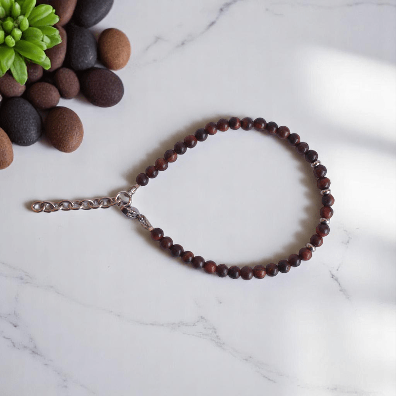 Jungle Whirl Anklet | Tiger Eye Stone - For Girl Kids | Includes: Anklet