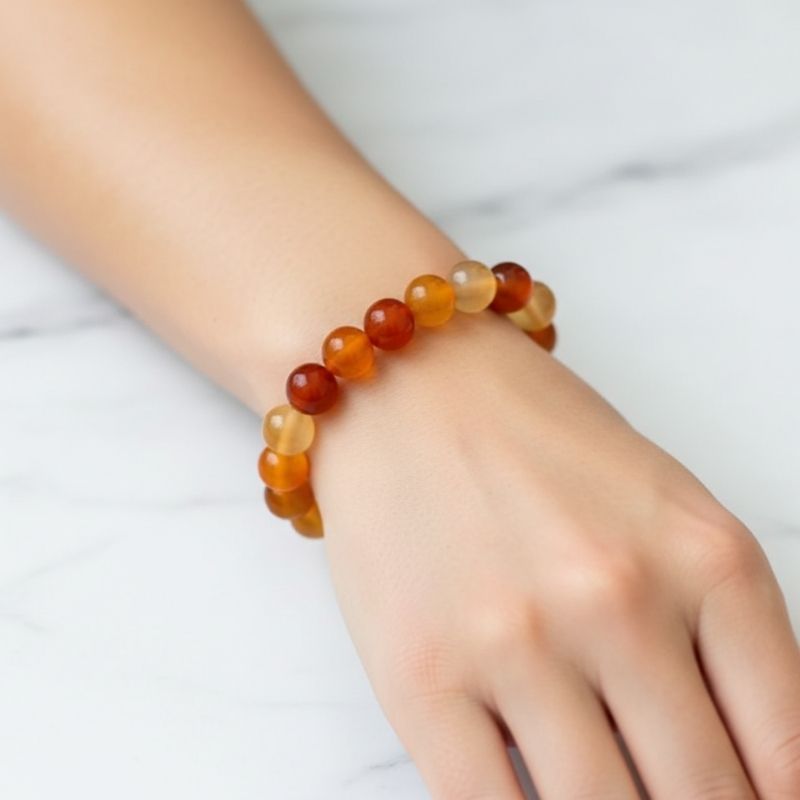 Energy Bracelet | Carnelian - For Unisex | Includes: Bracelet