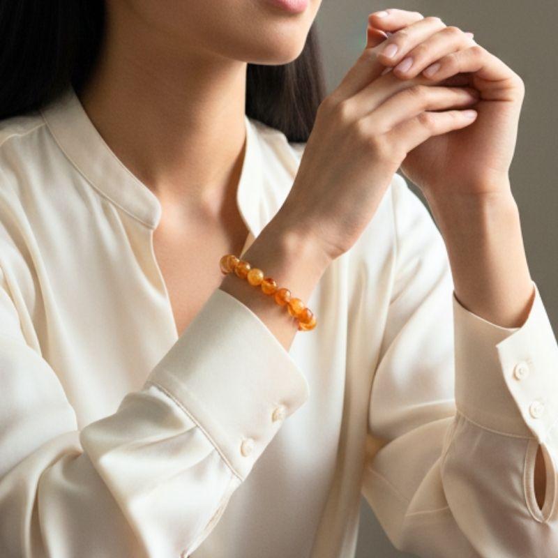 Energy Bracelet | Carnelian - For Unisex | Includes: Bracelet