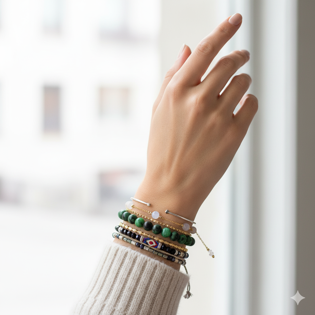 Healing Bracelet | Green Agate | Includes: Bracelet