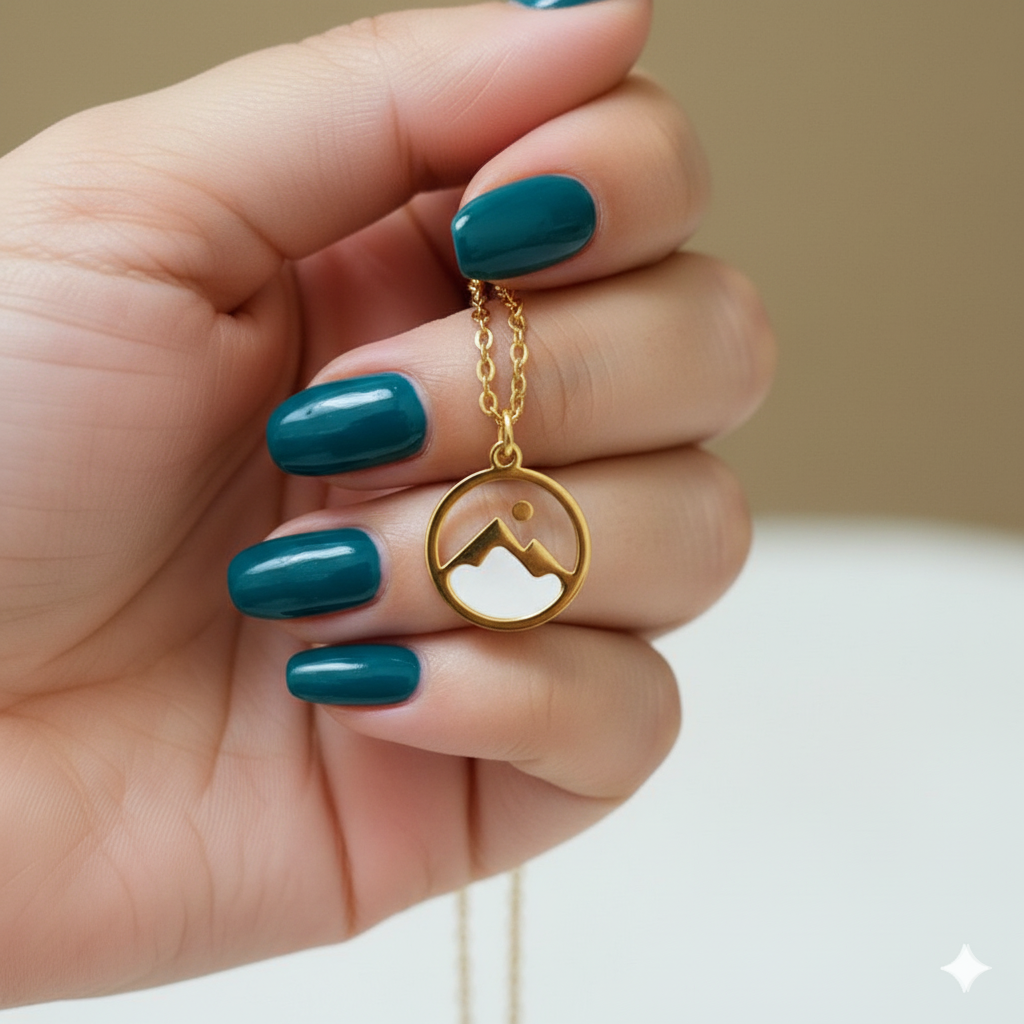 Sunrise Dainty Necklace | 18K PVD Gold Plated - For Women | Includes: Necklace