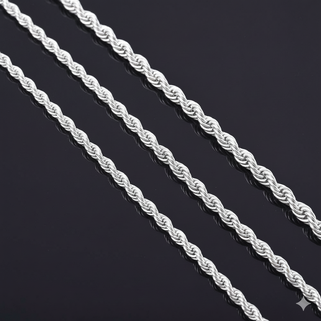 Titanium Steel Rope Necklace | Stainless Steel- For Men| Includes: Necklace