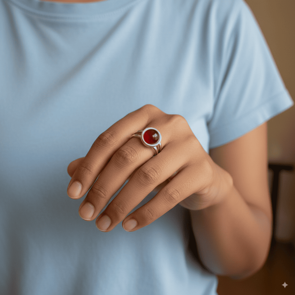 Strength Adjustable Ring | Red Onyx - For Unisex | Includes: Ring